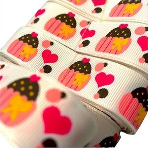 Grosgrain Ribbon 7/8” 5 yards 5/$20 hair bows shipping supplies cupcakes hearts